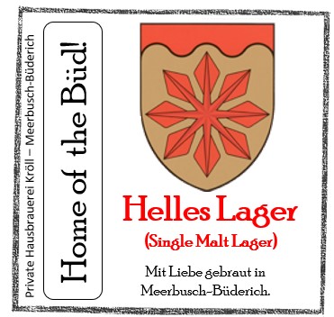 Bauchetikett Helles Lager Bieretikett