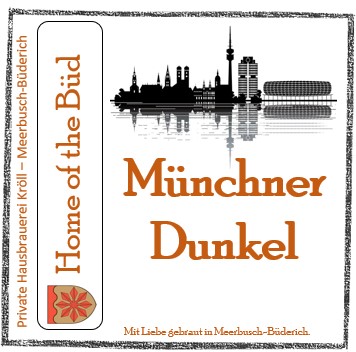 Bauchetikett Münchner dunkel Bieretikett